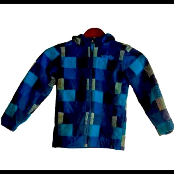 xmtn rain wind child's  fleece lined hooded jacket 4 Boys - Picture 1 of 12